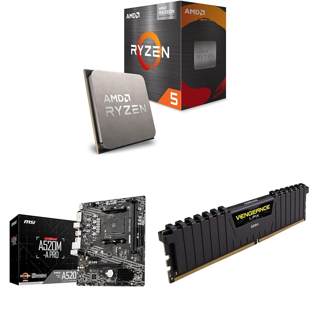 Ryzen 5 5600X＋A520M Pro4＋DDR4-3200 16GB Amazon.in: Buy Amd 5000 Series ryzen 5+Msi A520 Motherboard+